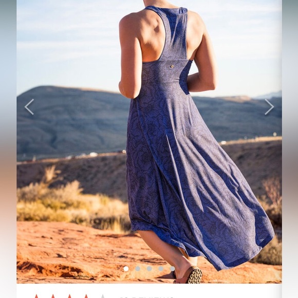 Krimson Klover Piper Dress XL Blue Patterned NWT long midi peonie dusk pockets - Picture 12 of 16